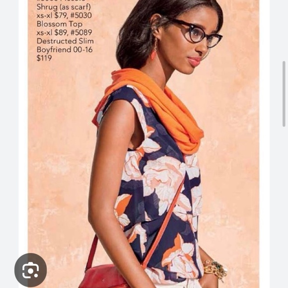 Cabi Blossom Floral Tiered Blouse Style 5030 - Picture 6 of 6